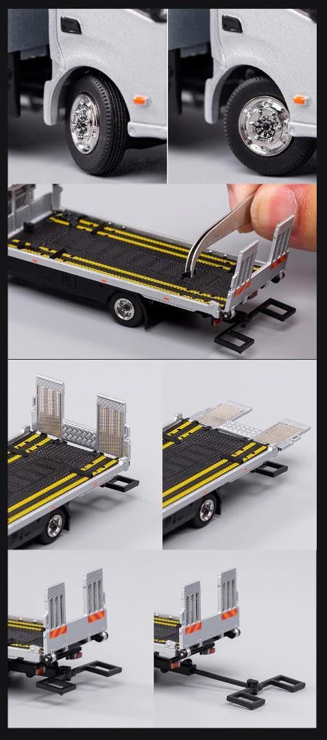gcd 1/64 日野 フルフラット積載車 白 gcd 1/64 日野 フルフラット積載車 白 - メルカリ